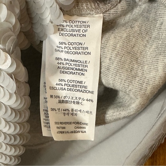 J.Crew Heather Sequin Trim Sweatshirt - Picture 5 of 5